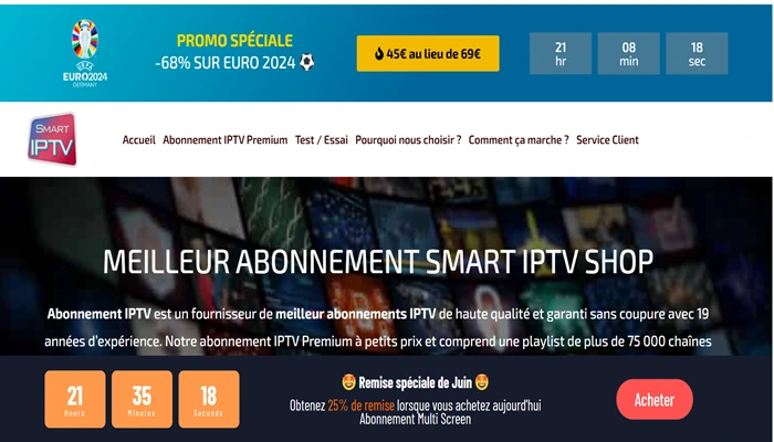 Abonnement SMART IPTV