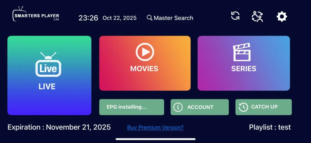 chaînes IPTV, films, format clair