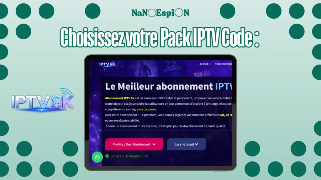 Abonnement iptv 8k